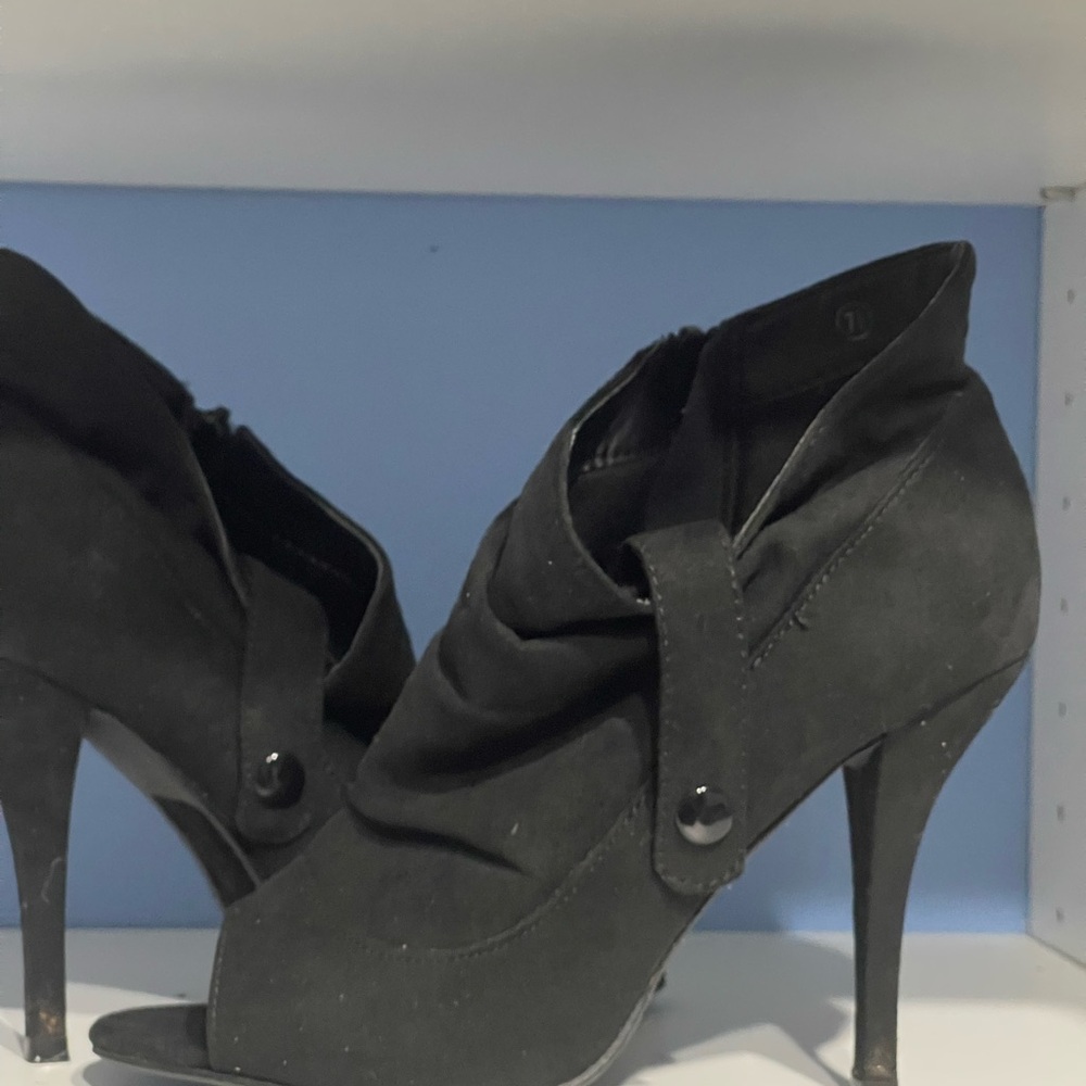 Paprika Black Heeled Boots